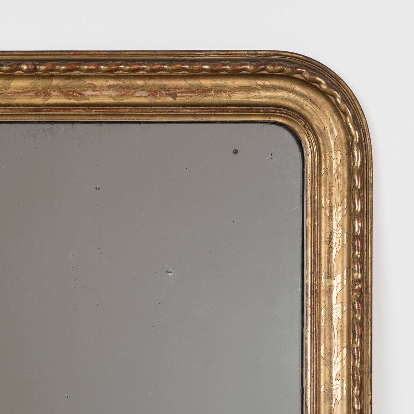 Louis Philippe Mirror with Gilded Legs