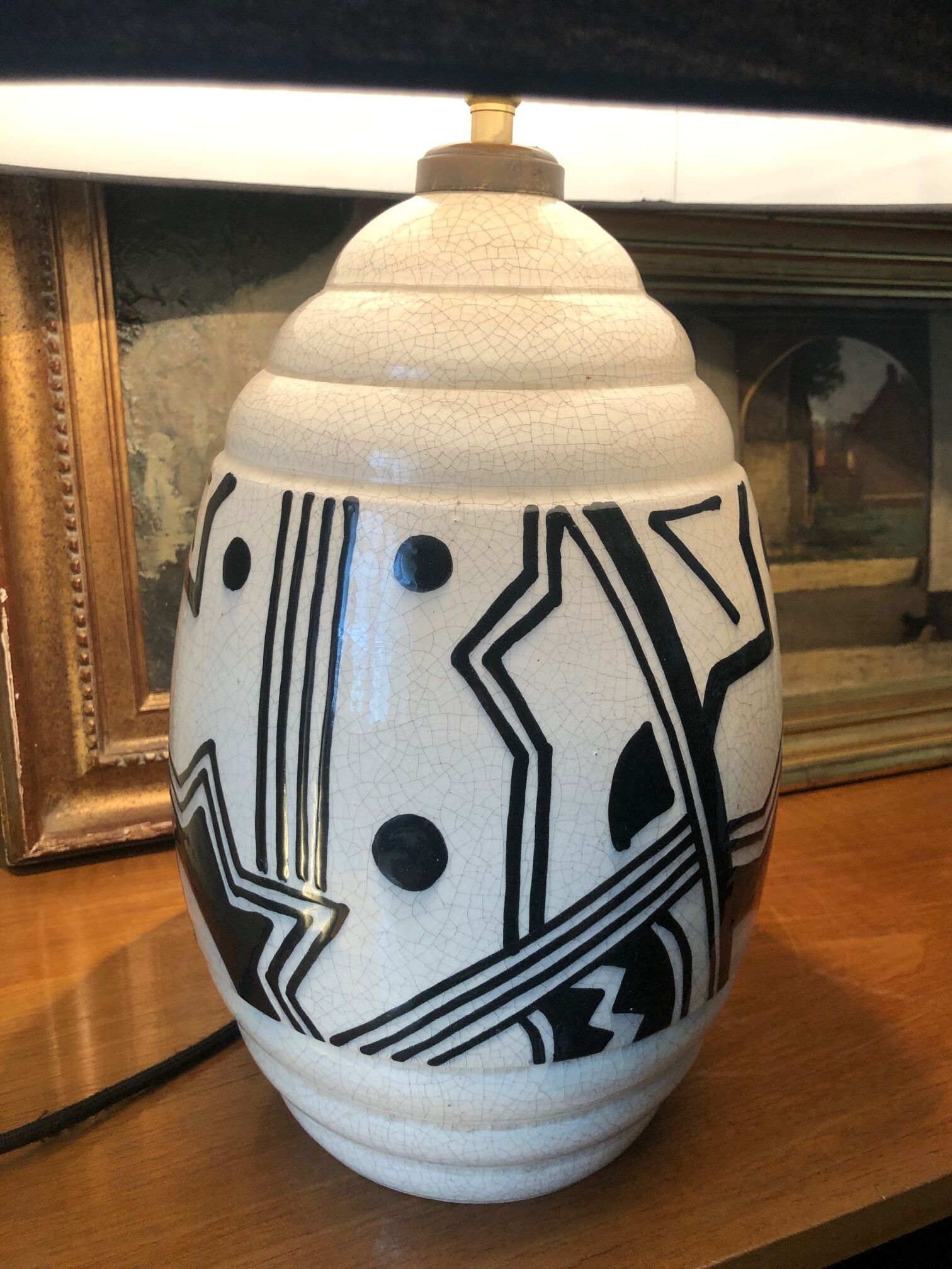 Ceramic lamp art deco