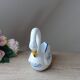 Cache hand-painted porcelain swan pot in portugal