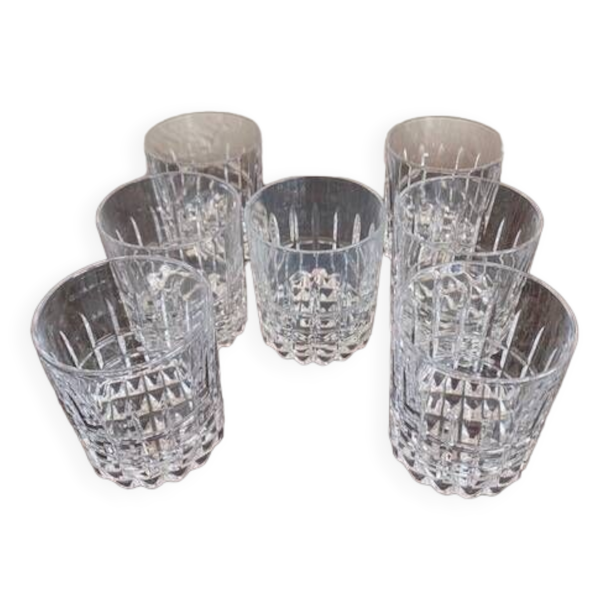 Vintage 70's Crystal Whiskey Glasses