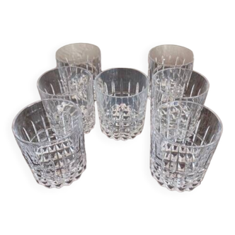 Vintage 70s crystal whiskey glasses