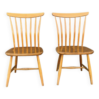 Paire de chaises Åkerblom Sweden de Gunnar Eklöf 1950