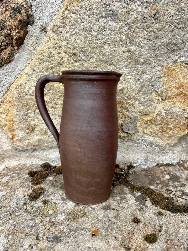 Brown stoneware jug