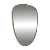 Miroir vintage 1960 rétroviseur asymétrique forme libre - 40 x 26 cm