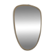 Vintage 1960s mirror, asymmetrical free-form rearview mirror - 40 x 26 cm