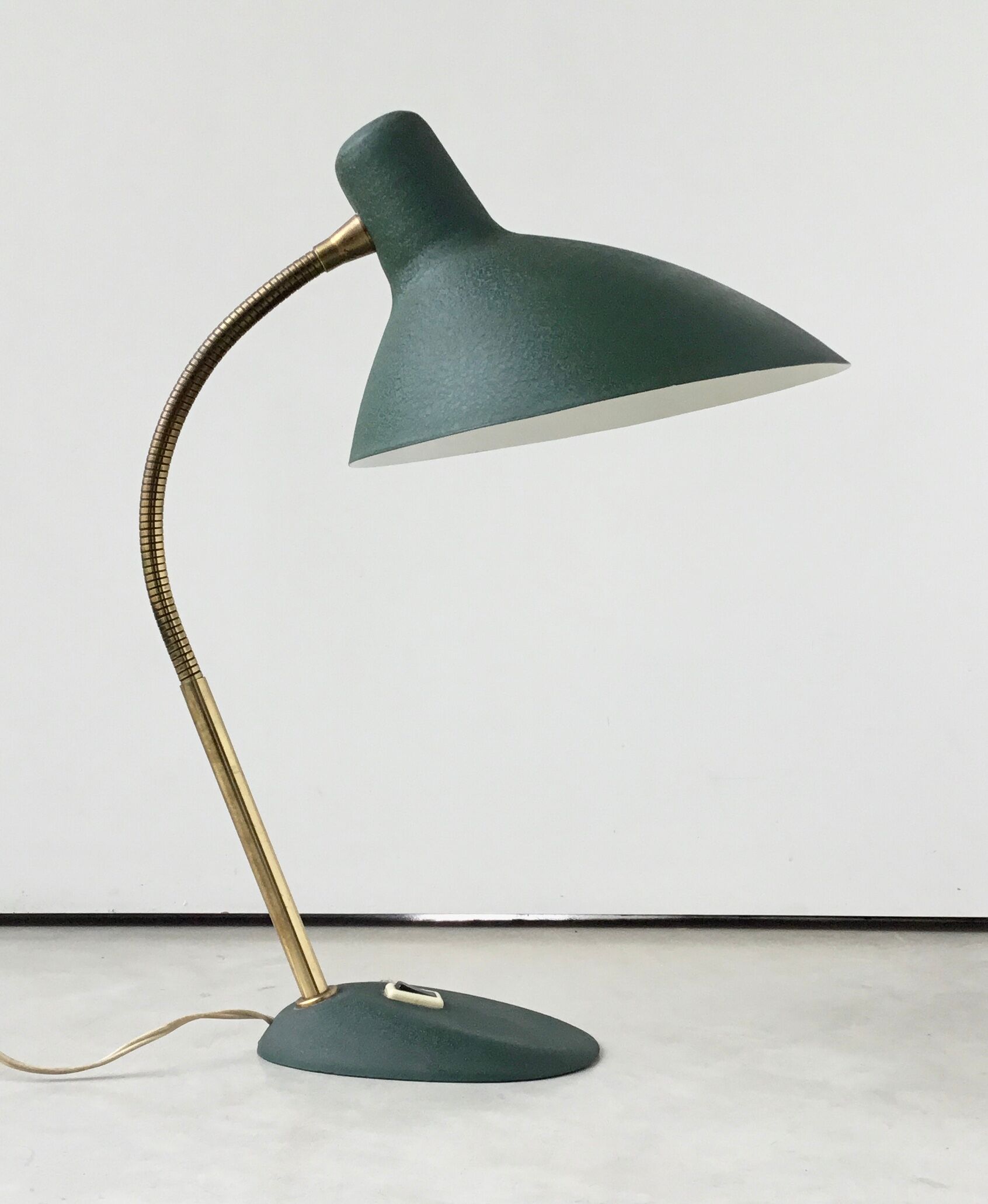 Flexible modernist desk lamp, design 1950