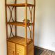 Vintage bamboo wicker shelf