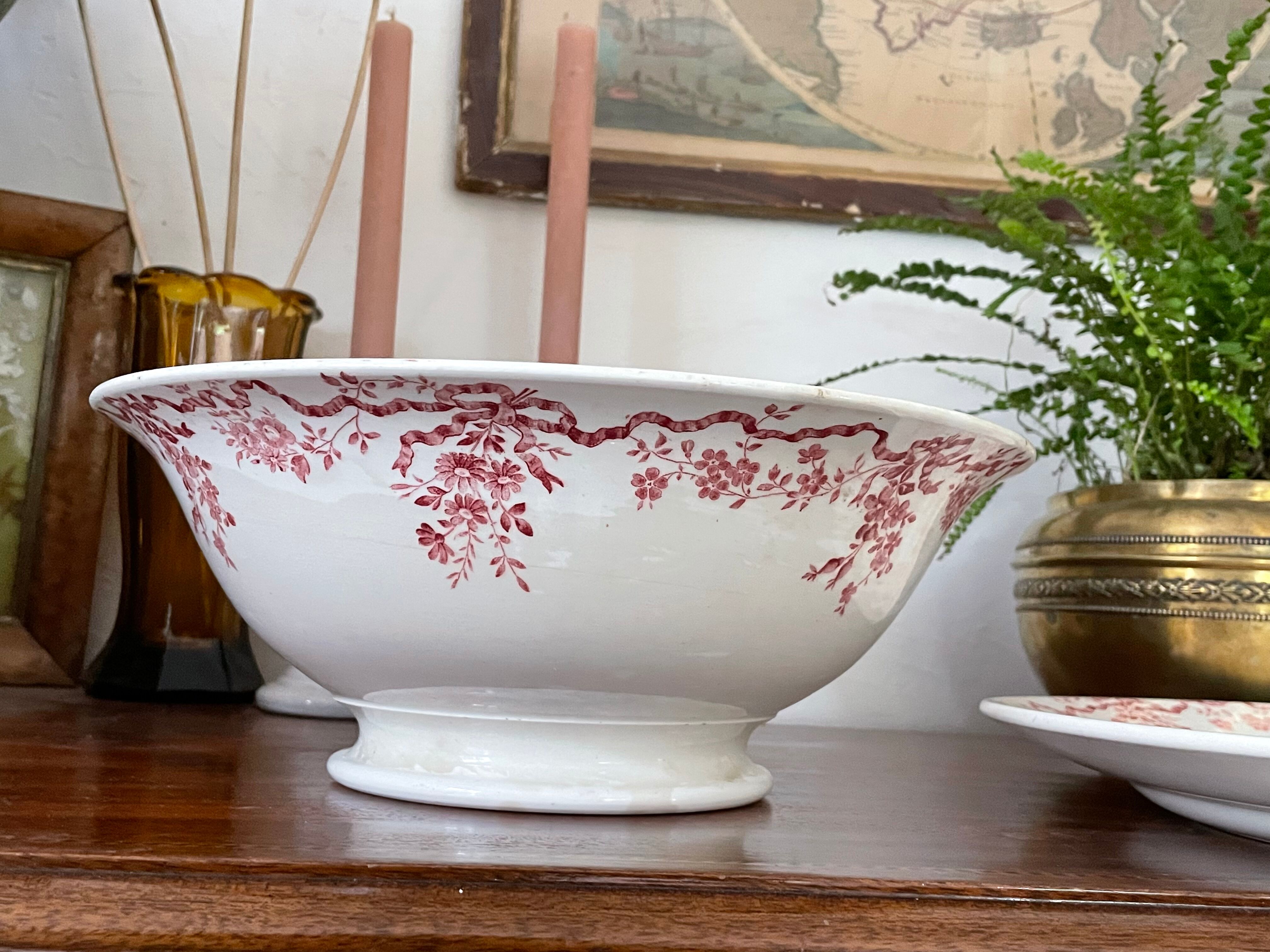 Two ceramic dishes from Longwy