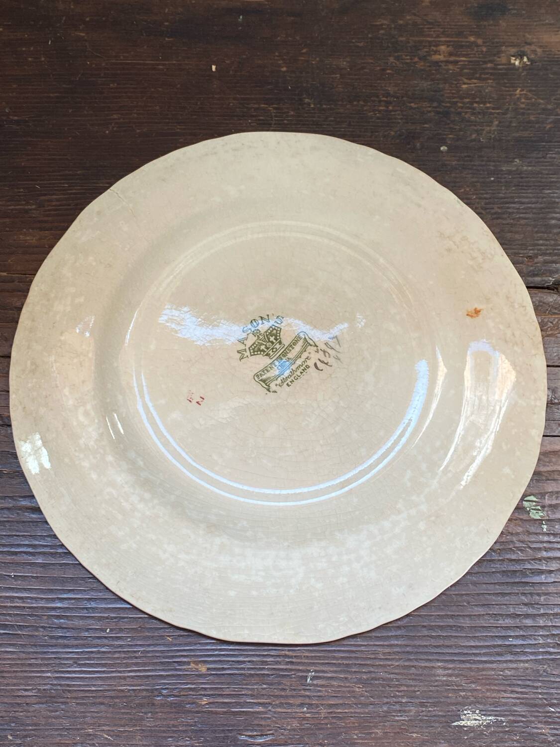 Dessert plates, ironstone, Mason's, England