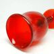Gobelet décoratif baroque, en verre rouge, KIS, Institut du verre de Cracovie, années 1970
