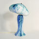 Glass paste mushroom lamp, swivel head, years 60