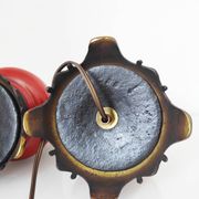 Pair of red lamps from 1900