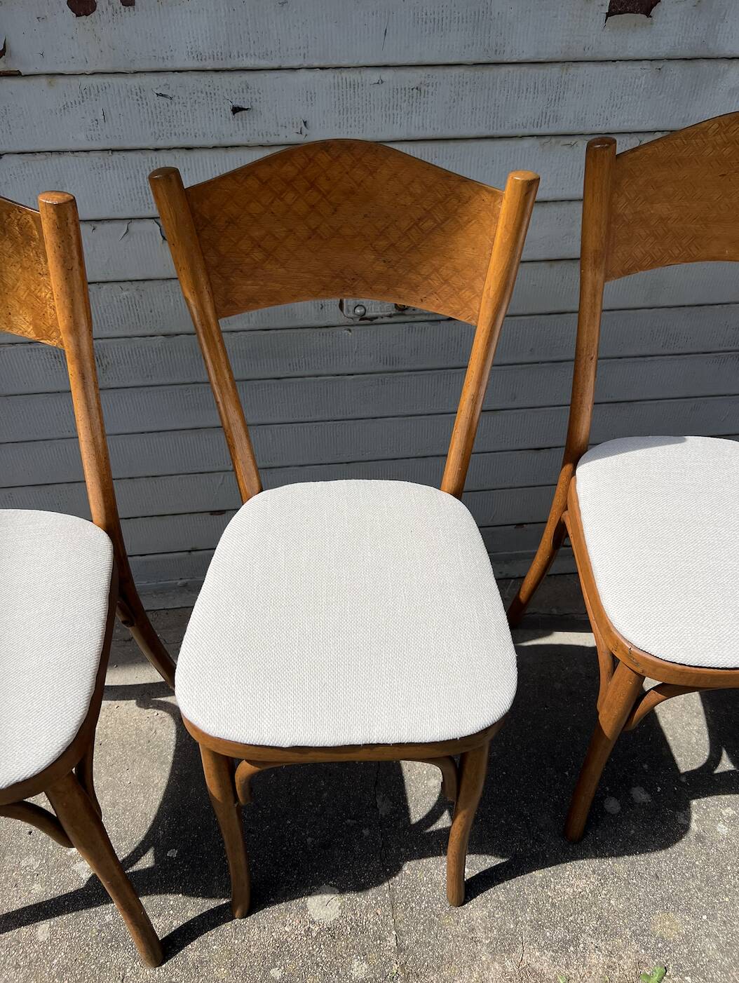 4 chaises bistrot vintage restaurées