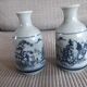 A pair of vintage Chinese ceramic vases signed