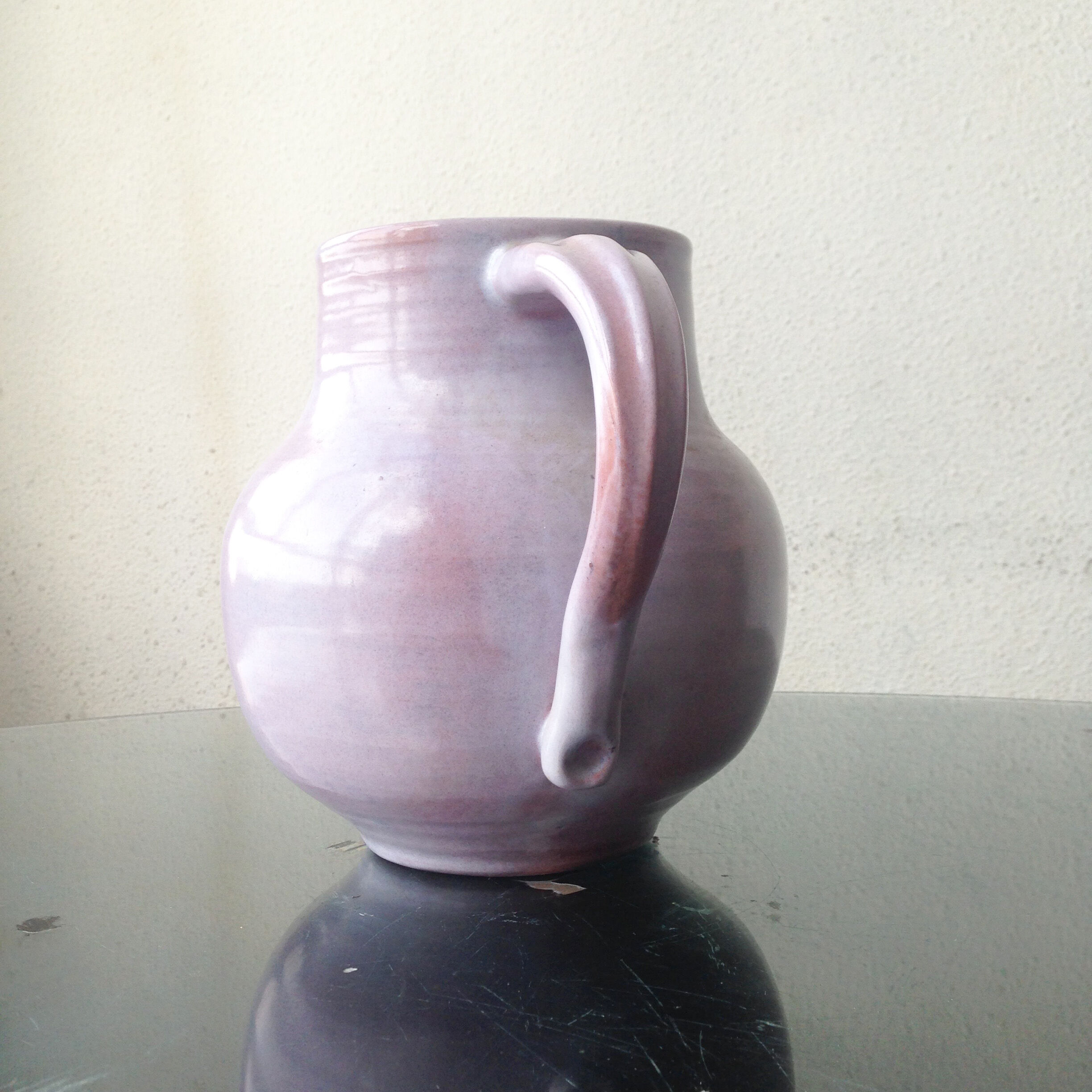 Vintage ceramic vase of the Frère Cloutier 1960