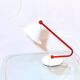 Memphis Milano lamp, red and white, 1980s Italy