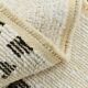 7x10 Neutral White Modern Super Soft Moroccan Rug, 216x294Cm