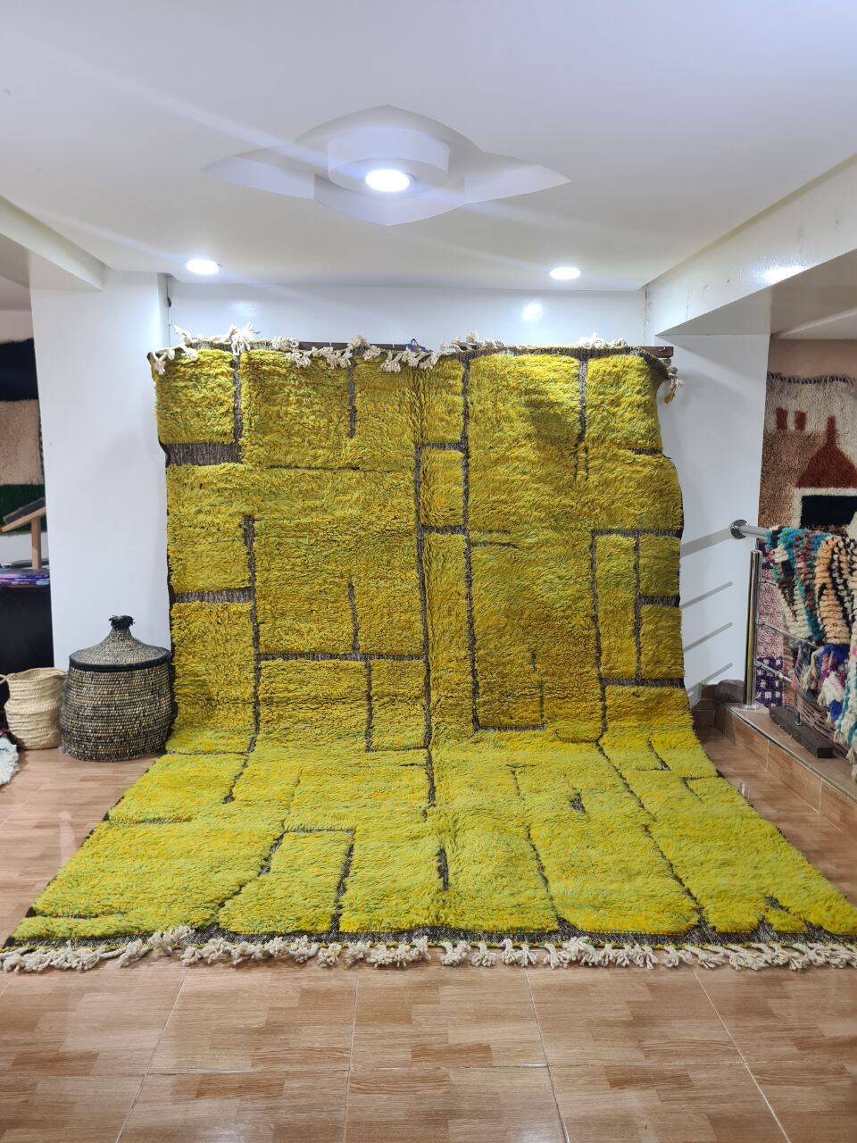 Handmade wool Berber rug 300X200 cm