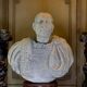 Bust of Emperor Galba, white Carrara marble, 18th century.