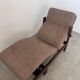 Old chaise longue wooden lounge chair Italian design from the 60s vintage
