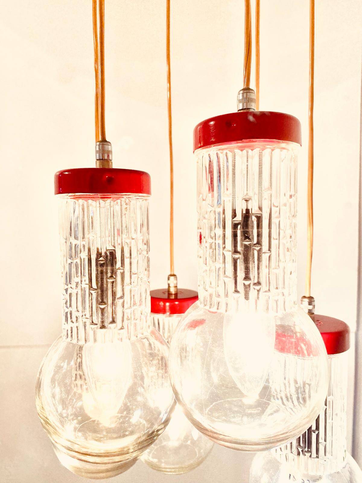 Cascade chandelier, Italy 1950s