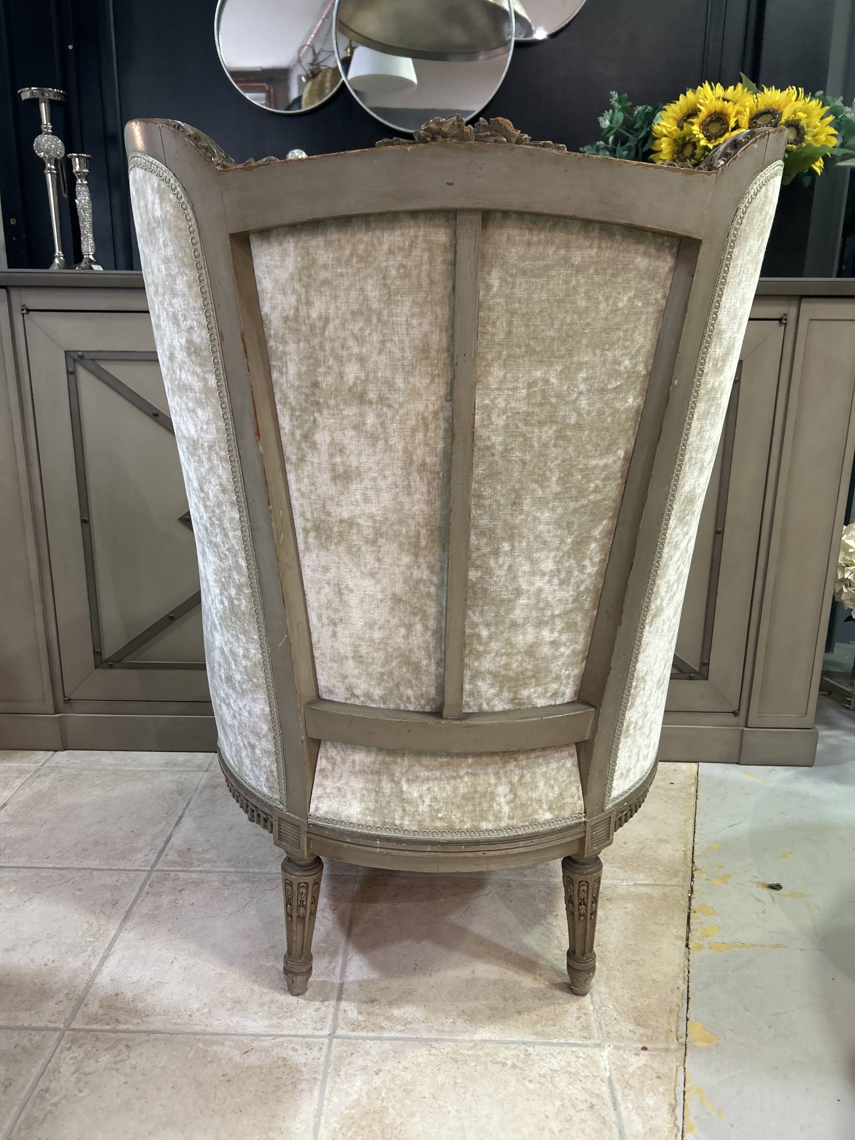 Bergère de style Louis XVI