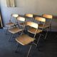 6 vintage folding chairs