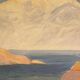 Original Swedish Oil on Canvas – “Coast” by Weronica – Dated 1980 – Vintage