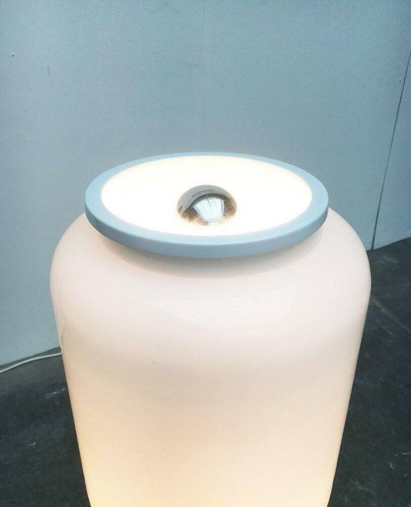 Mid-century Italian space age glass floor lamp from the 1960s.