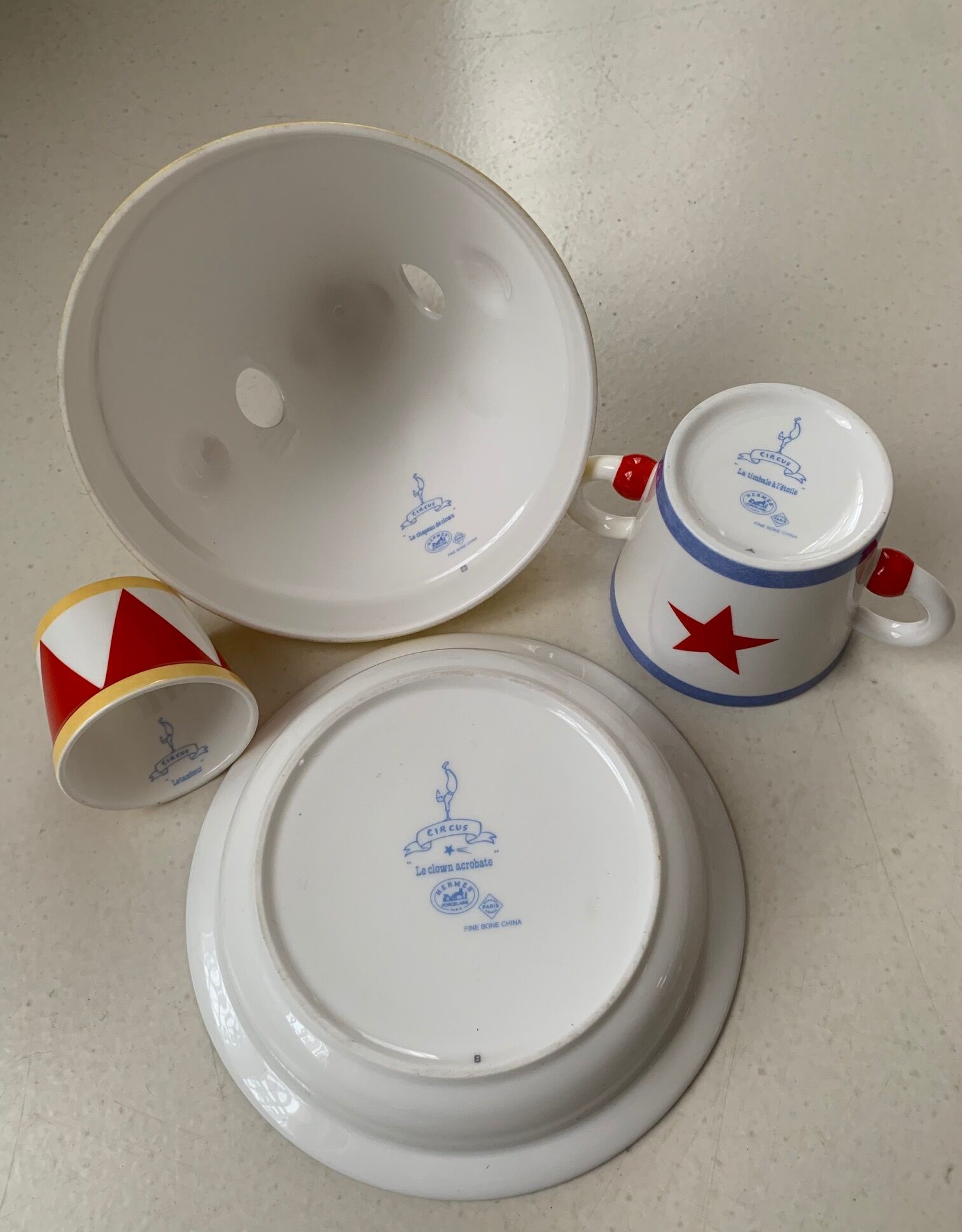 Ensemble Hermes porcelaine