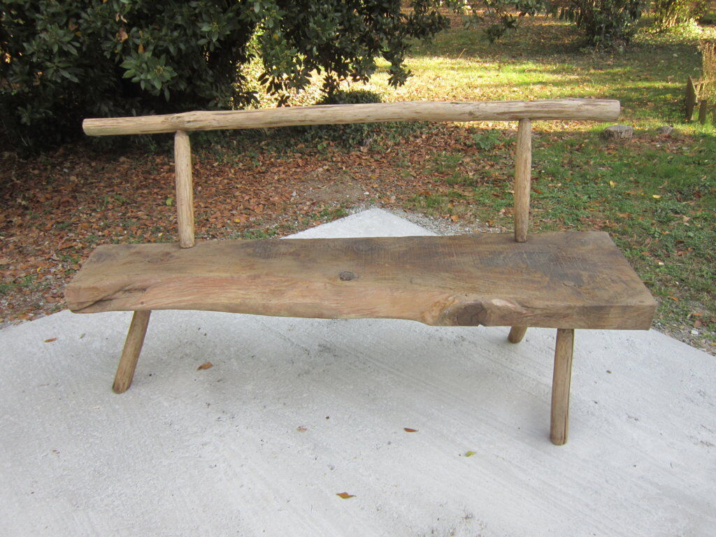 Brutalist farm bench
