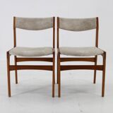 1960s Set of 4 Danish Teak Dining Chairs, Restored