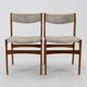 1960s Set of 4 Danish Teak Dining Chairs, Restored