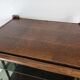 Bamboo Shelf / Smoked glass on foot 70s