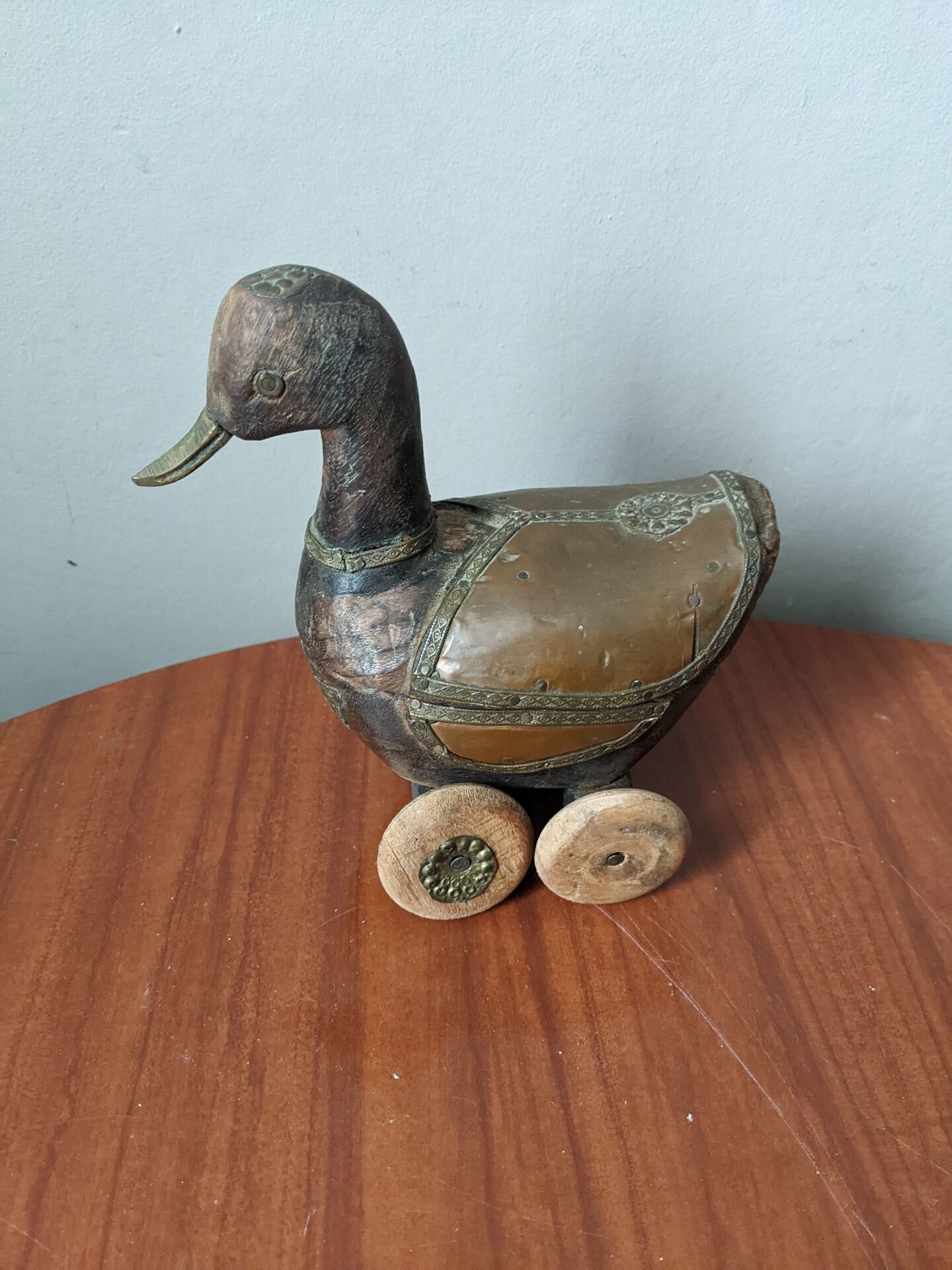 Vintage wooden duck collectible toy
