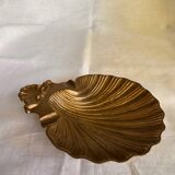 Plat coquillage en laiton vintage