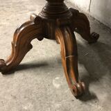Side table Louis Philippe walnut and marble