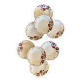 Set of 8 vintage soup plates, Nelly de Salins