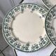 lot of 5 flat plates Terre de Fer Digoin Sarreguemines model "Suzanne" late nineteenth
