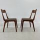 Teak Boomerang Dining Chairs by A.E.Christensen set of 2