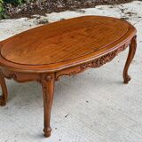 Vintage Louis XV wooden coffee table 115cm