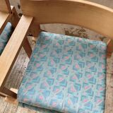 Set of 6 oak chairs with armrests Ate Van Apeldoorn