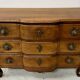 Louis XV commode with three drawers in solid walnut, 18th century