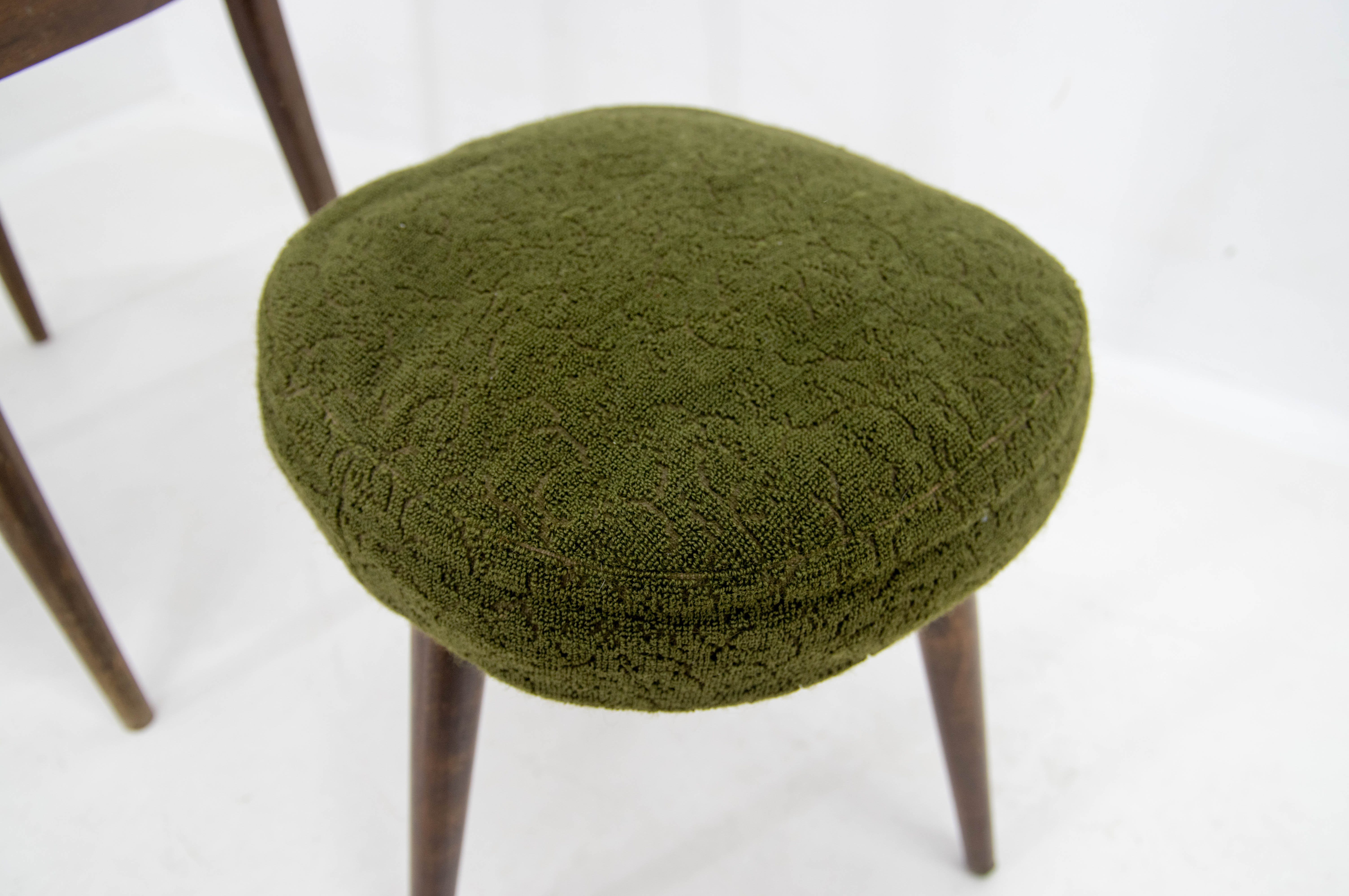 Set of Chair and Stool, Czechoslovakia, 1960s