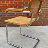 Chair Cesca model with armrests B64 in chrome