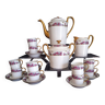 Art Deco coffee service for 10 p. in Limoges porcelain, Charlionnais & Pourailly 1921/1943