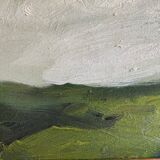 Small Vintage Oil On Canvas Landscape signed by artist B.Delefors