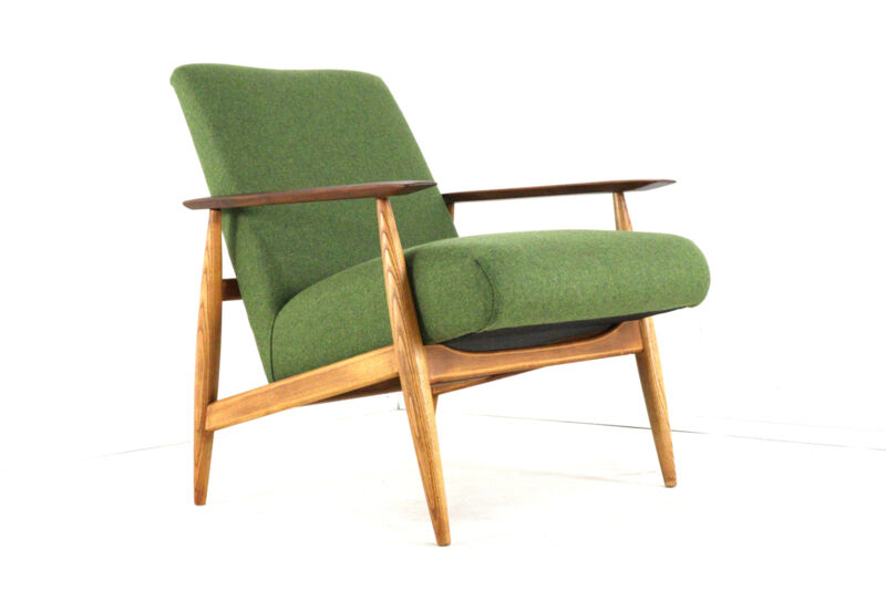 Vintage chair 'Bedemsvaart' - easy chair new upholstery mid century design
