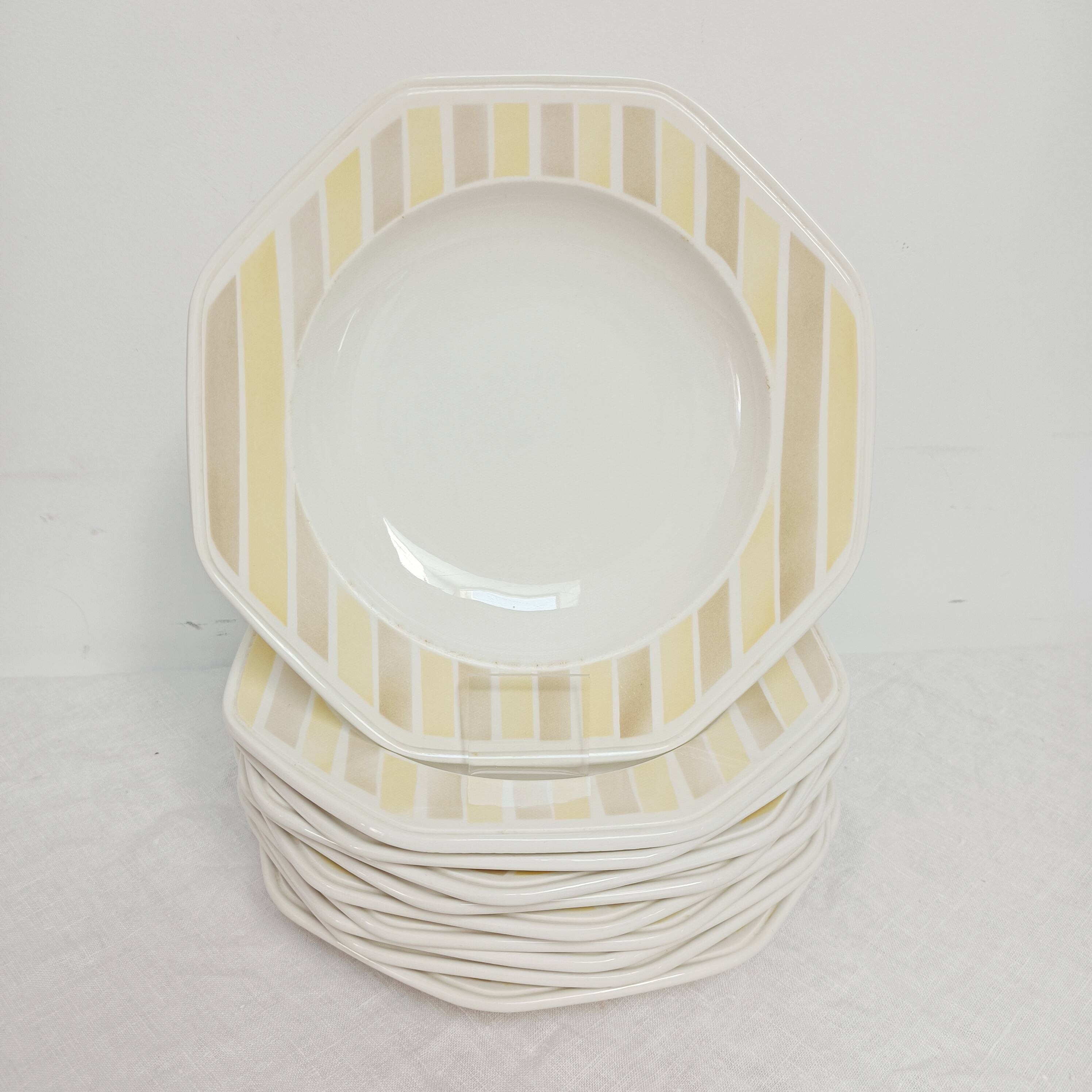 Lot de 10 assiettes creuses Moulin des loups