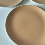 Set of three dessert plates Villeroy & Boch Mettlach powder pink